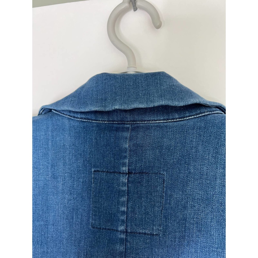 Frank & Eileen Denim Blazer Jacket in Deep Blue - Picture 8 of 14